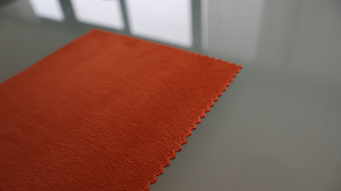 Orange Velvet Fabric